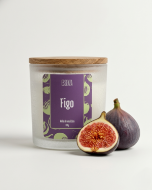 Vela Aromática Figo 170g - Fragrância Frutada Sofisticada e Envolvente