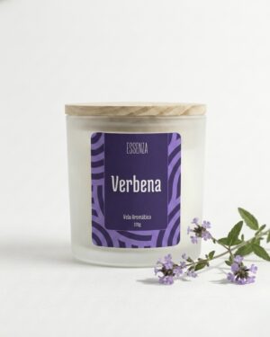 Vela Aromática Verbena 170g - Fragrância Cítrica Refrescante estilo Spa em Casa