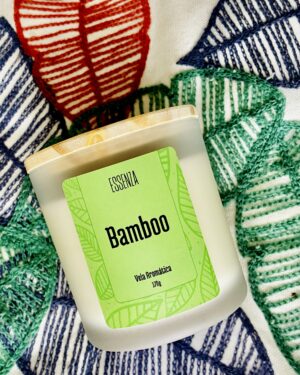 Vela Aromática Bamboo 170g - Essência Relaxante e Refrescante