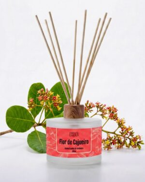 Difusor de Ambiente Flor de Cajueiro 200ml - Essência Floral Tropical Suave e Delicada
