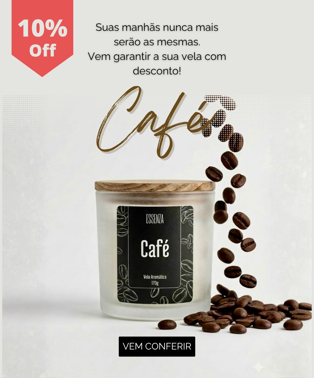 BANNER VELA AROMATICA CAFE ESSENZA COMPRAR