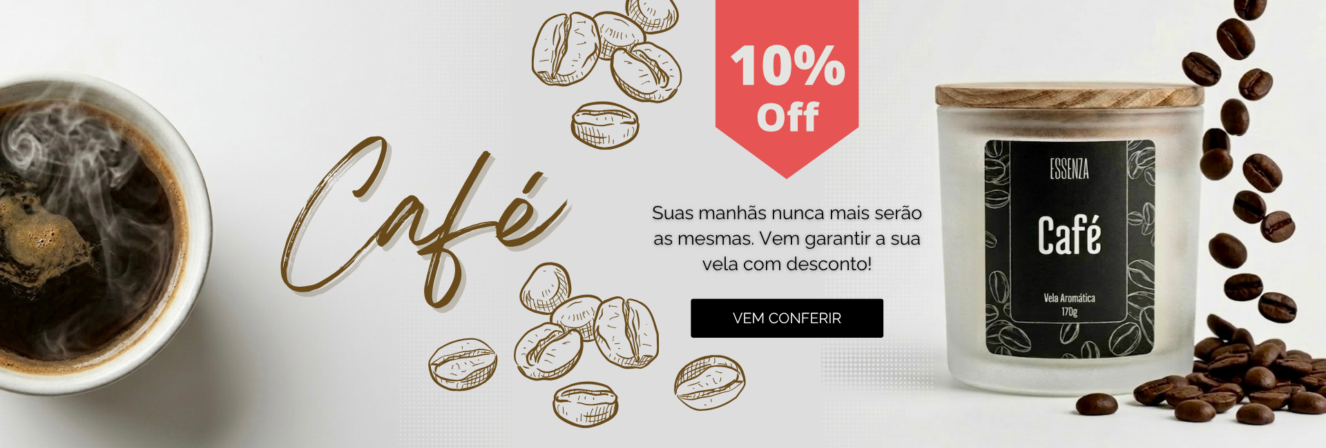 BANNER VELA AROATICA CAFE ESSENZA COMPRAR