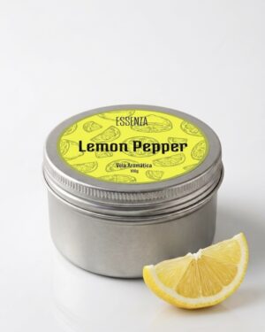 Vela Aromática Lemon Pepper 100g - Aroma Cítrico, Exótico e Vibrante