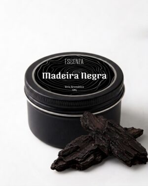 Vela Aromática Madeira Negra 100g - Essência Amadeirada Intensa e Sofisticada